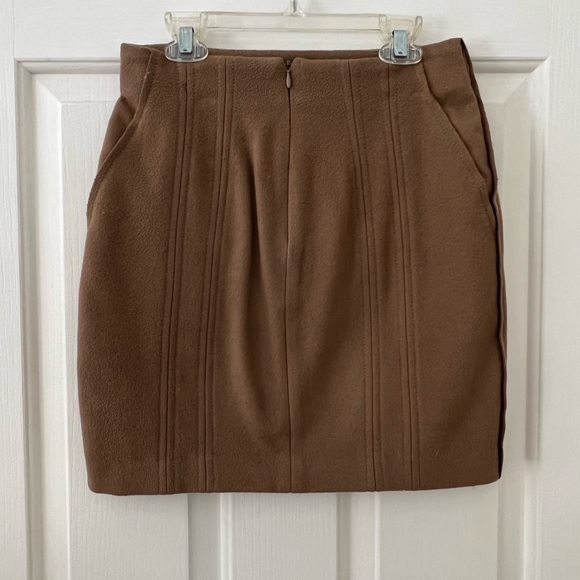 Jo No Fui Wool Mini Skirt- Camel, 40/XS - Picture 6 of 7